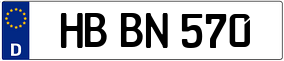 Truck License Plate